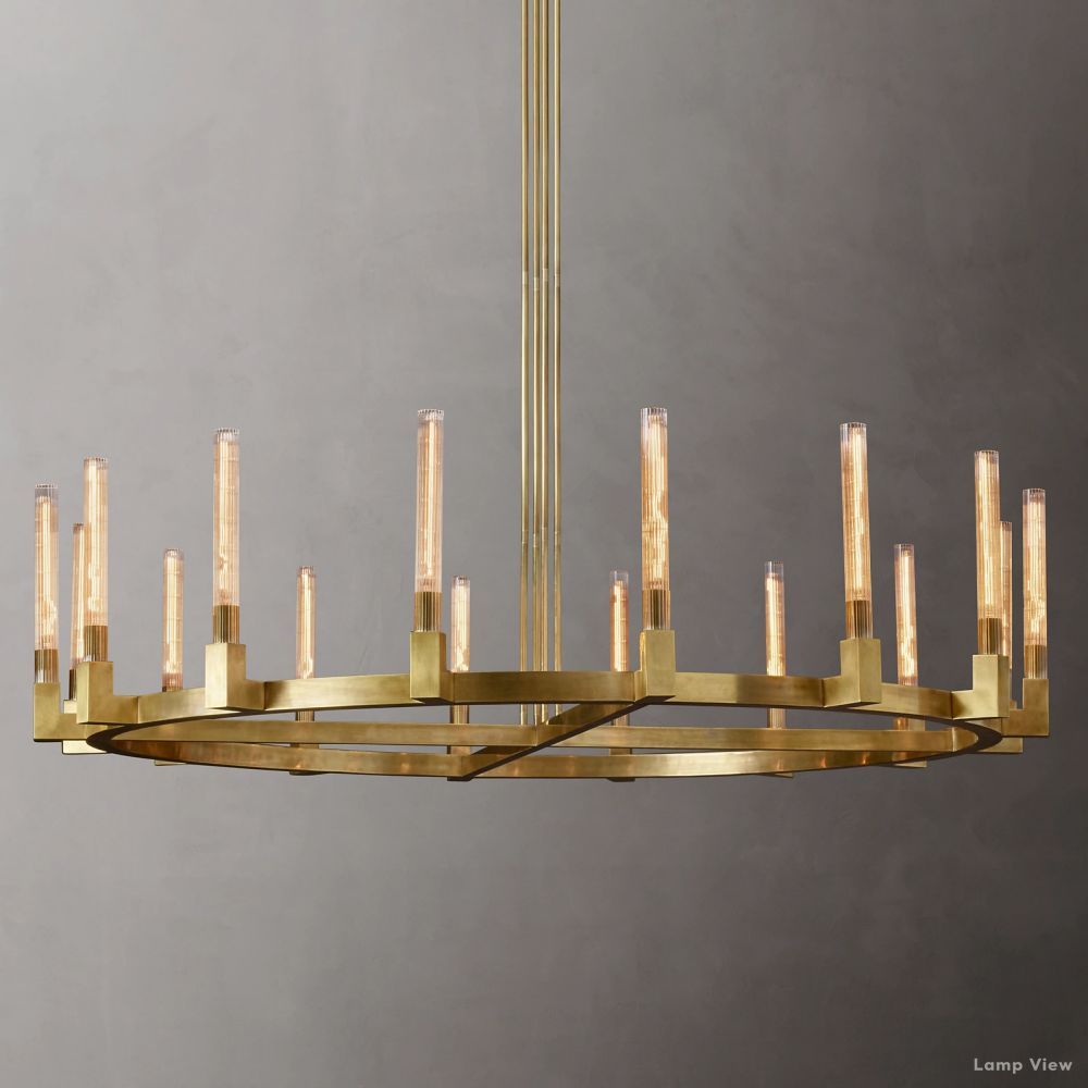 Cannele Beaux Arts Round Chandelier 72"
