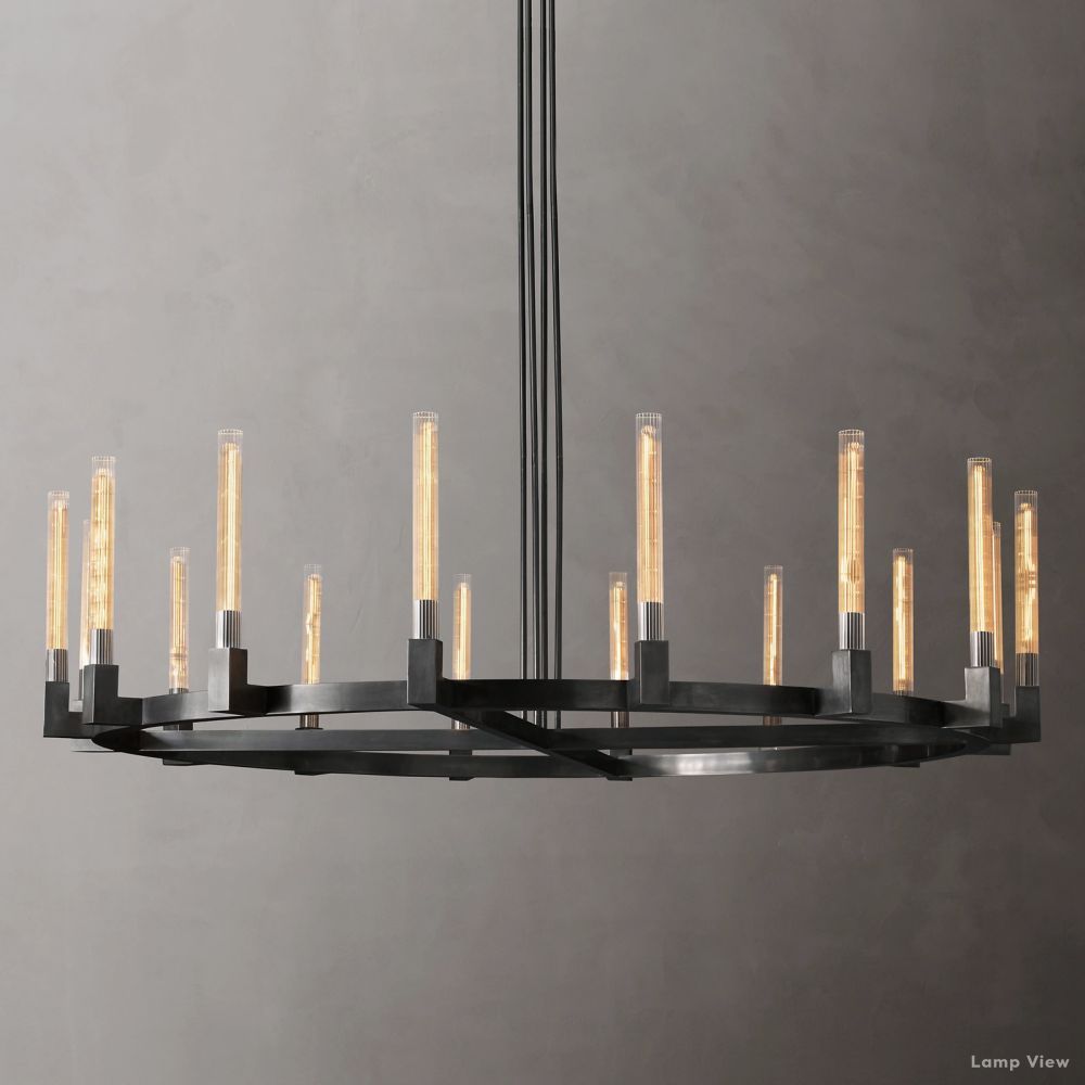 Cannele Beaux Arts Round Chandelier 72"