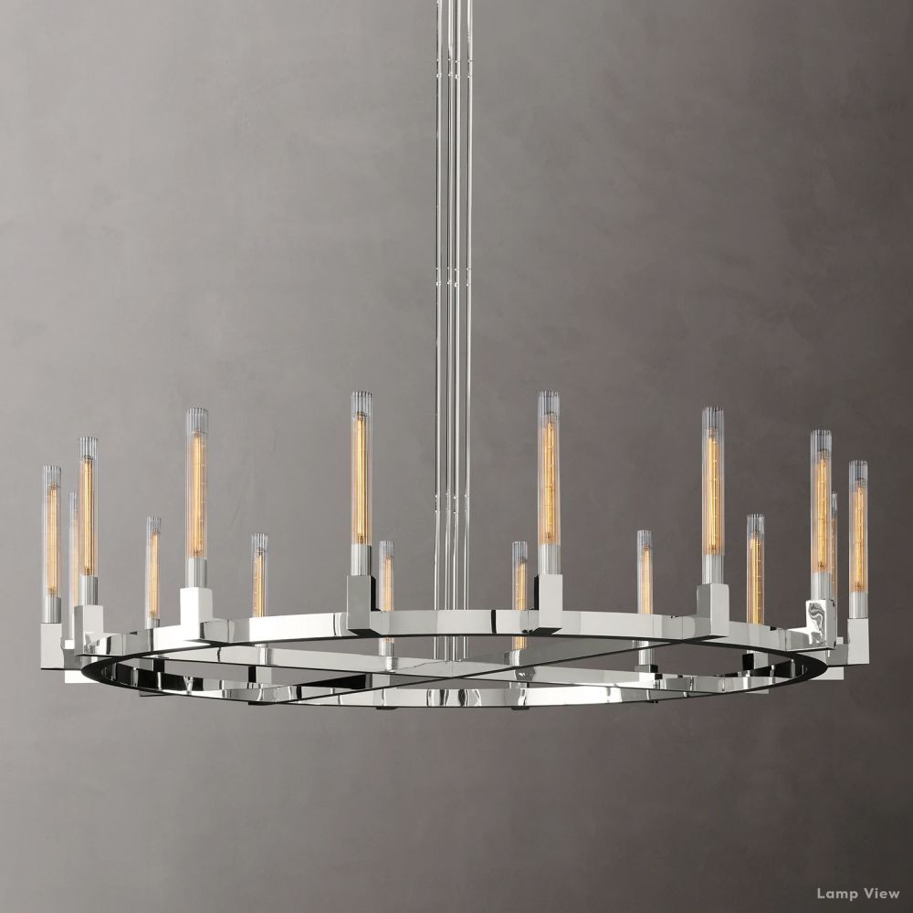 Cannele Beaux Arts Round Chandelier 72"