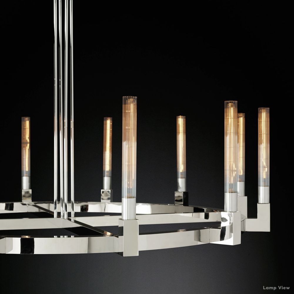 Cannele Beaux Arts Round Chandelier 36"