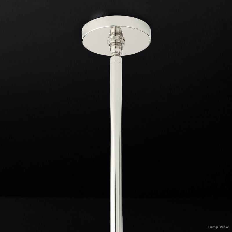 Fontanelle Modernist Glass Round Chandelier 70"