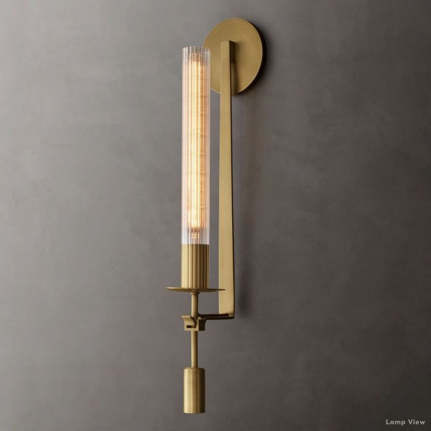 Fontanelle Modernist Glass Wall Sconce