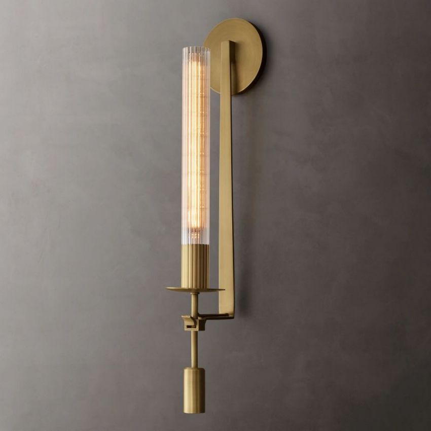 Fontanelle Modernist Glass Wall Sconce