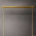 Fontanelle Modernist Glass Linear Chandelier 66"