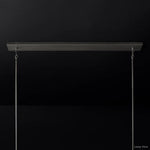 Fontanelle Modernist Glass Linear Chandelier 66"
