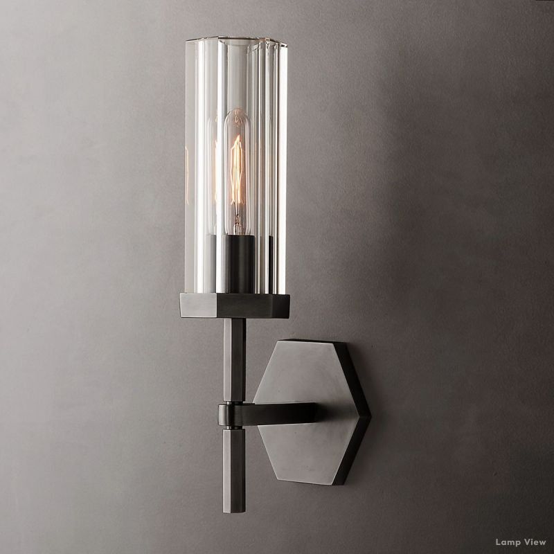 Lambert Hexagonal Shade Wall Sconce