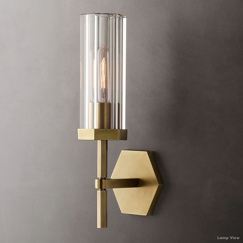 Lambert Hexagonal Shade Wall Sconce