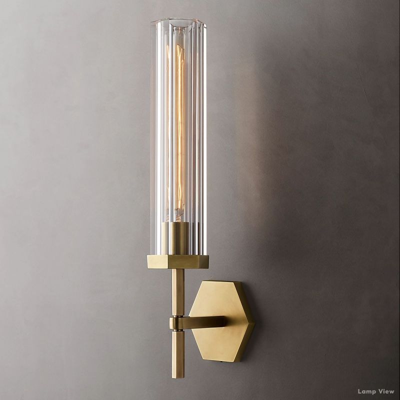 Lambert Hexagonal Shade Wall Sconce