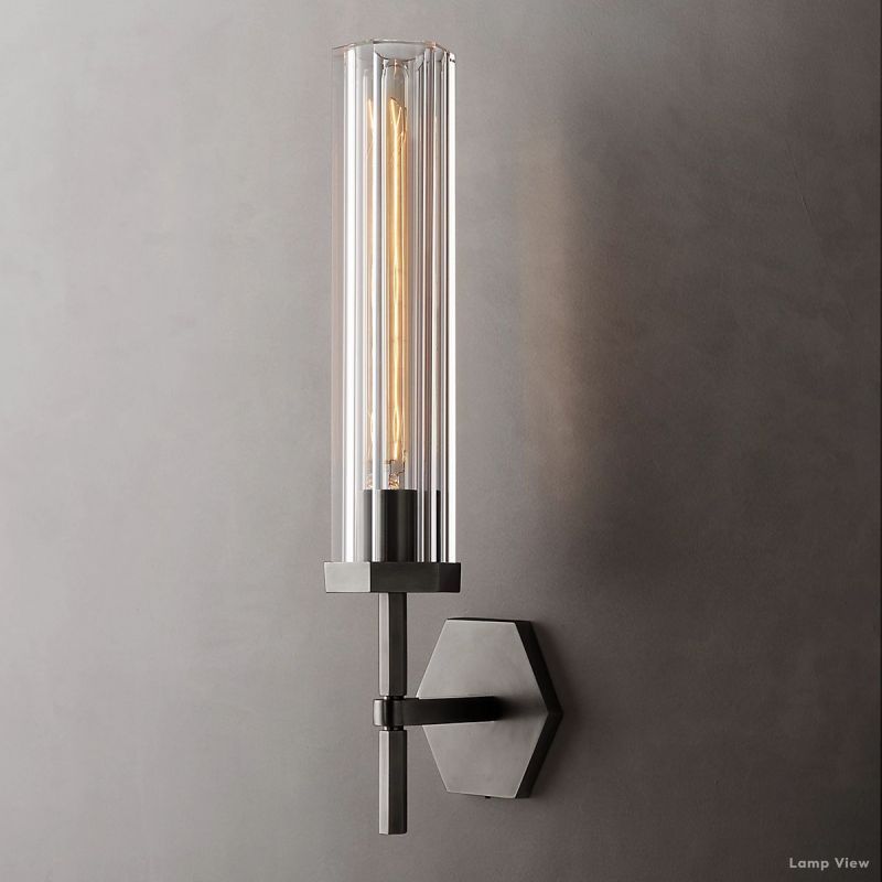 Lambert Hexagonal Shade Wall Sconce