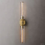 Lambert Hexagonal Shade Double Wall Sconce