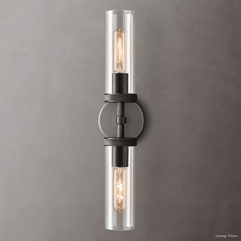 Lambert Cylindrical Shade Double Wall Sconce