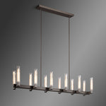 Vallon Glass Linear Chandelier 60"