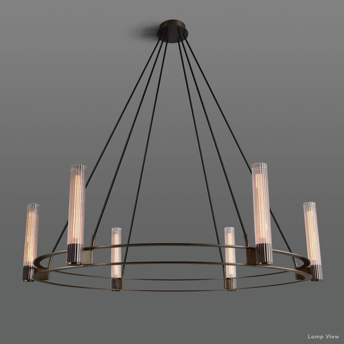 Vallon Glass Round Chandelier