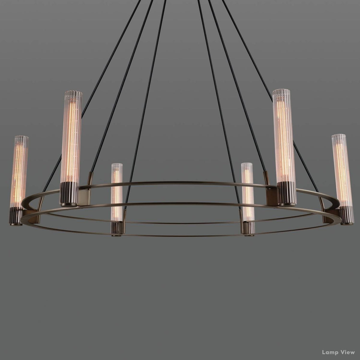 Vallon Glass Round Chandelier