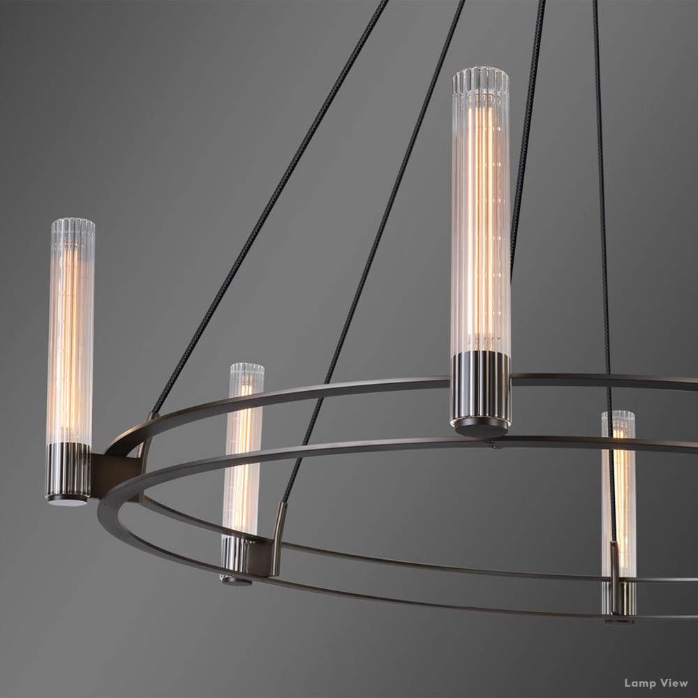 Vallon Glass Round Chandelier