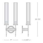 Vallon Double Wall Sconce