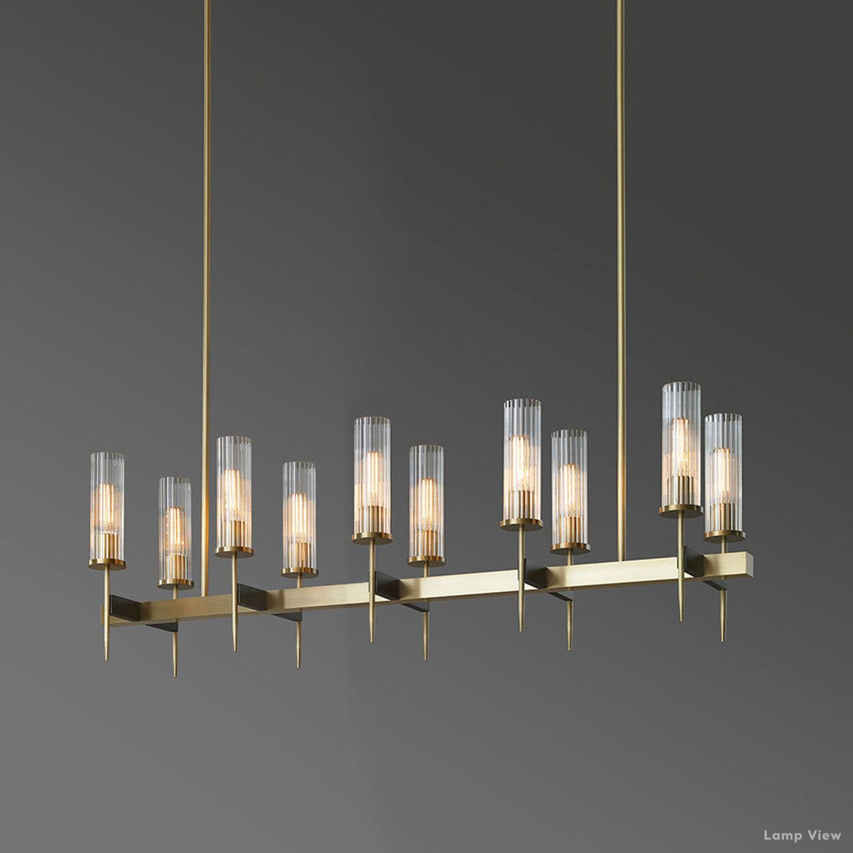 Vallon Linear Chandelier 47"
