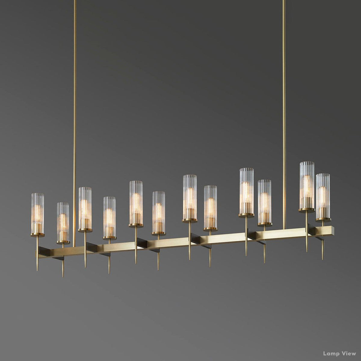 Vallon Linear Chandelier 60"