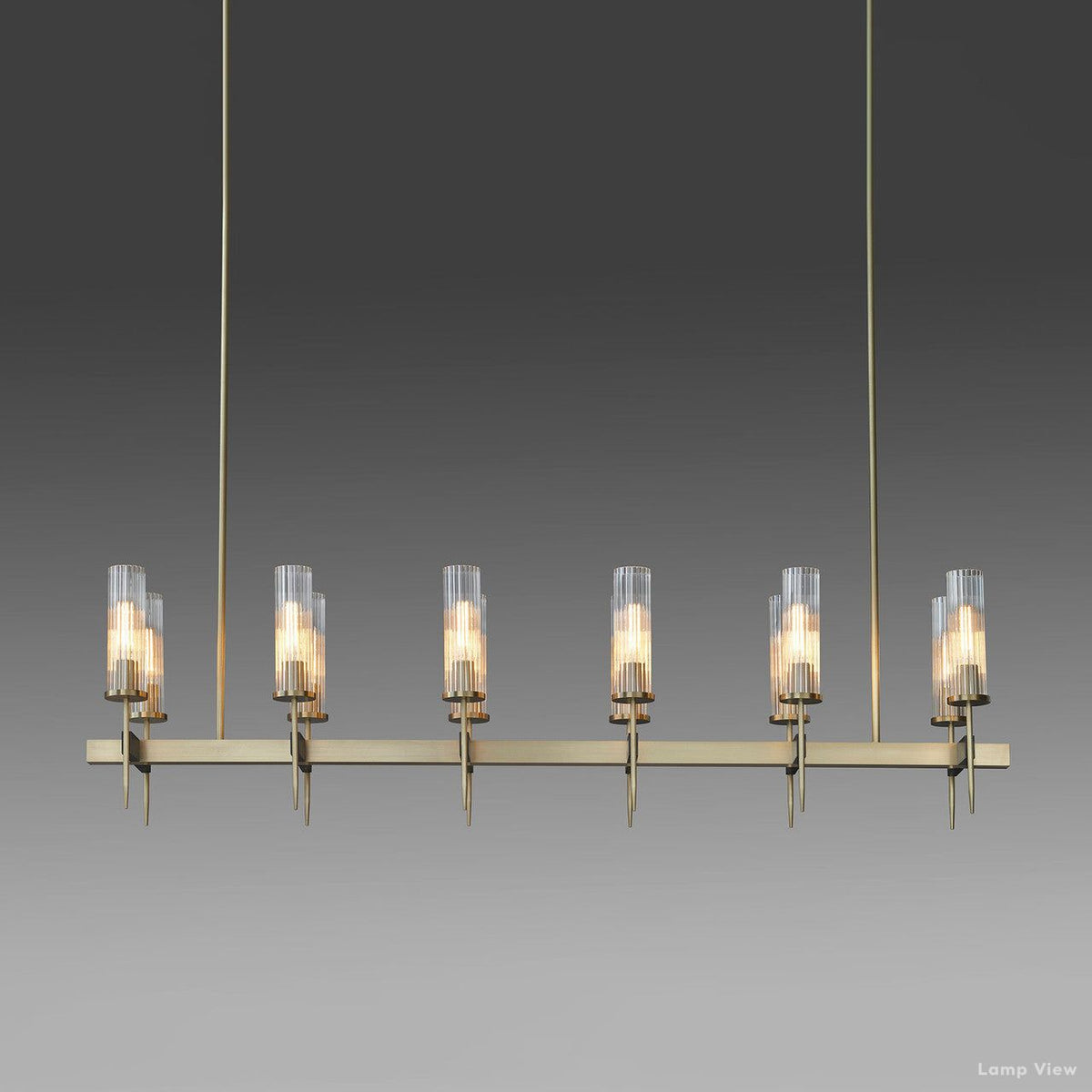 Vallon Linear Chandelier 60"