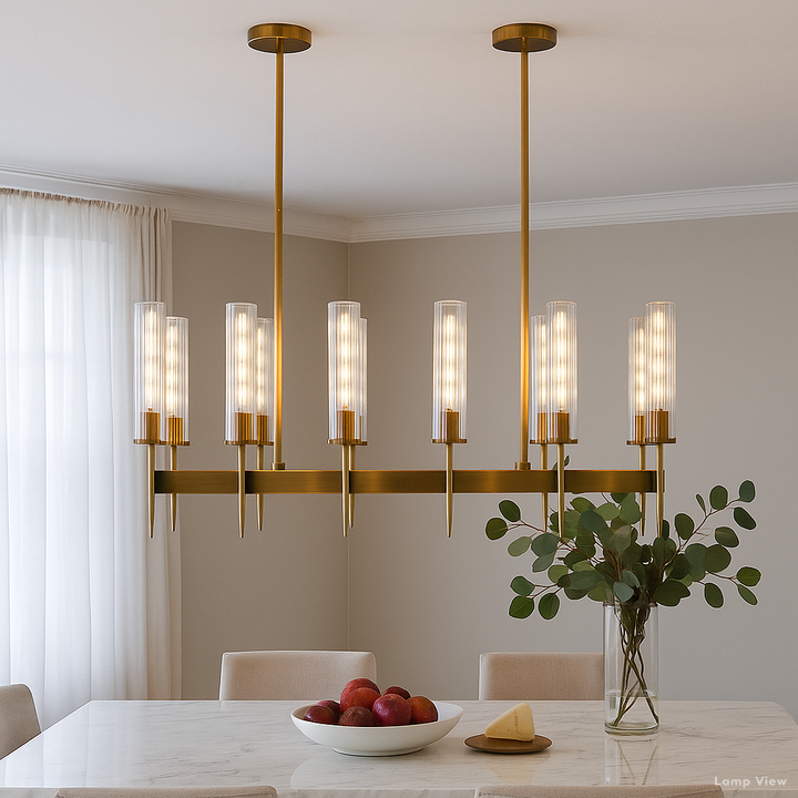 Vallon Linear Chandelier 60"