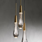 Soltaire Cascading Crystal 3-Light Round Pendant
