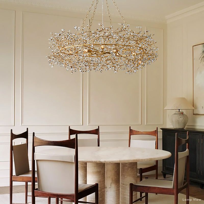 Fiore Bloom Leaf Crown Chandelier