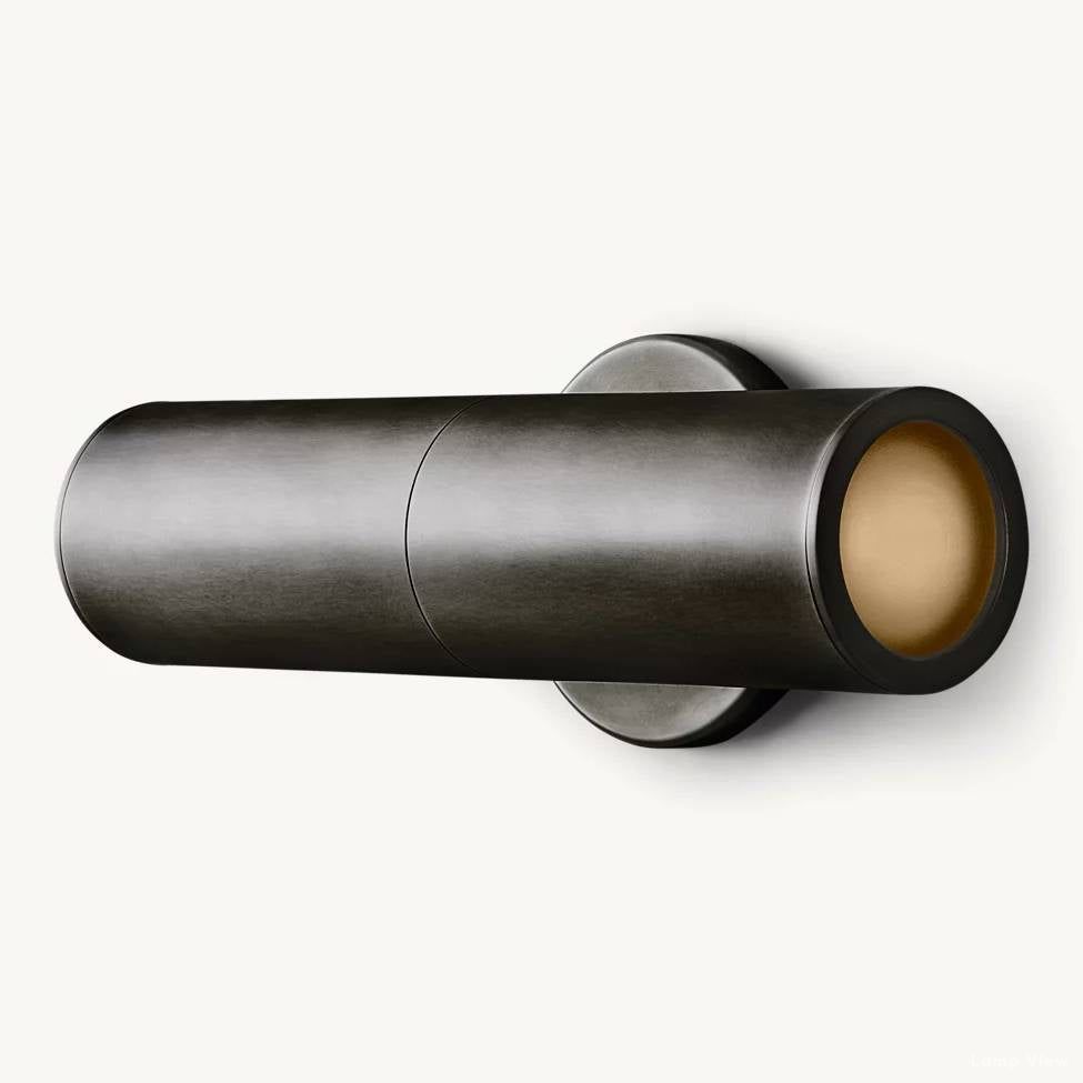 Champeaux Sleek Tube Outdoor Wall Sconce