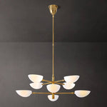 Grendel Paired Echelon Chandelier 38"