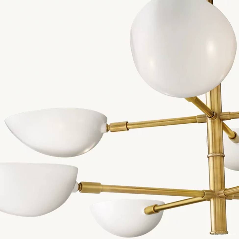 Grendel Paired Echelon Chandelier 38"