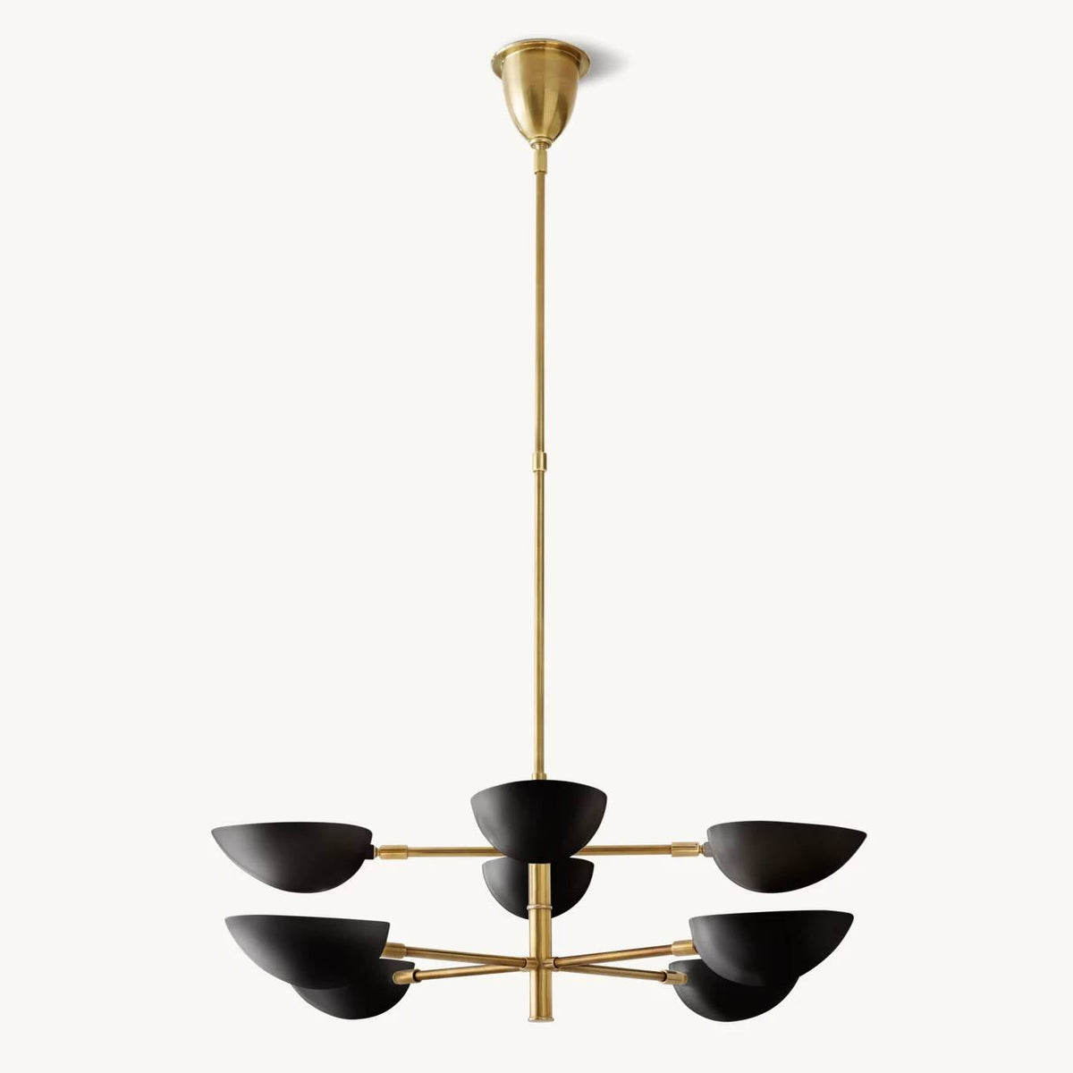 Grendel Paired Echelon Chandelier 38"