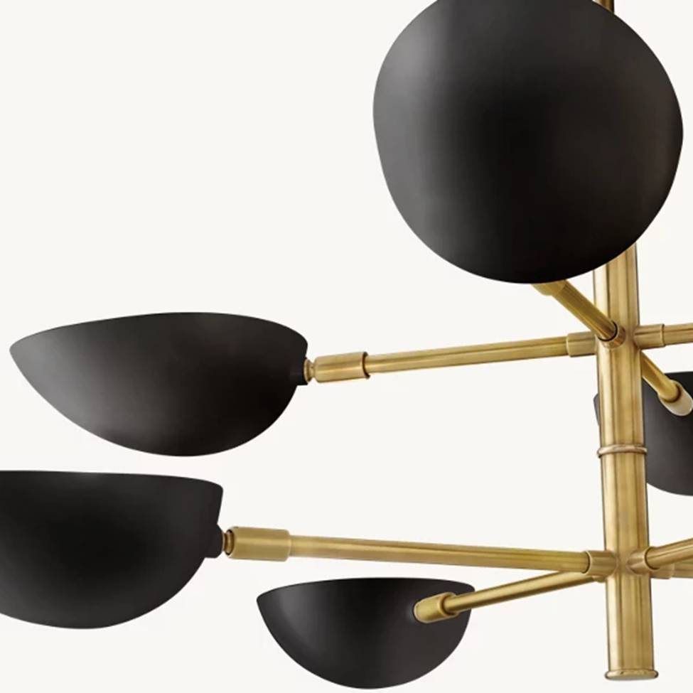 Grendel Paired Echelon Chandelier 38"