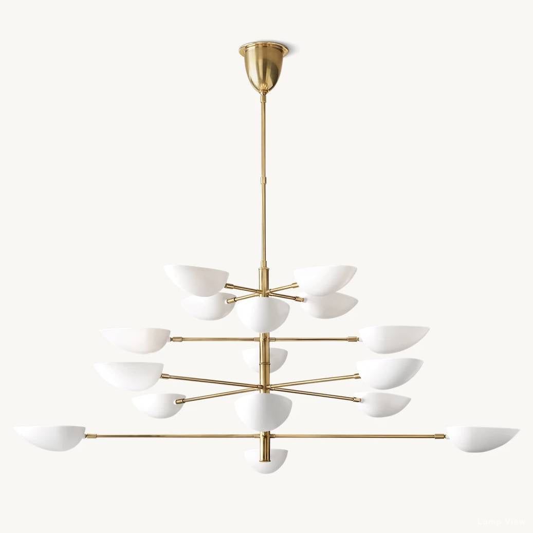 Grendel Paired Echelon Chandelier 70"