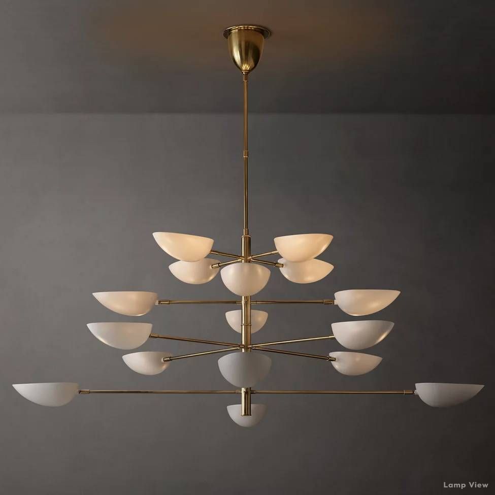 Grendel Paired Echelon Chandelier 70"