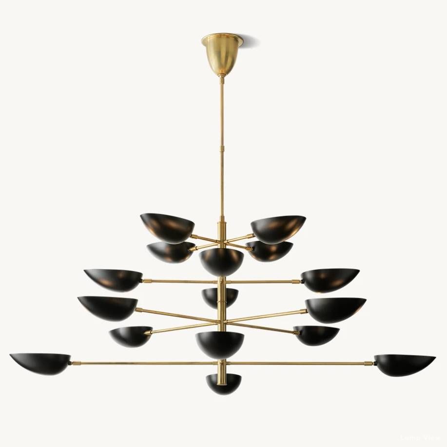 Grendel Paired Echelon Chandelier 70"