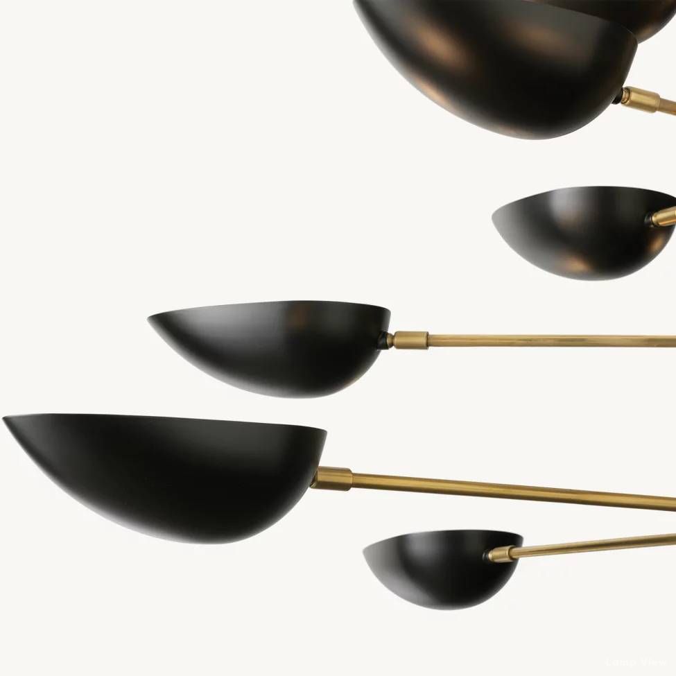 Grendel Paired Echelon Chandelier 70"