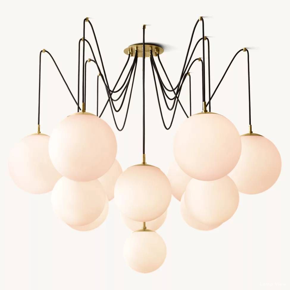 Cimento Multi Globe Suspended Chandelier