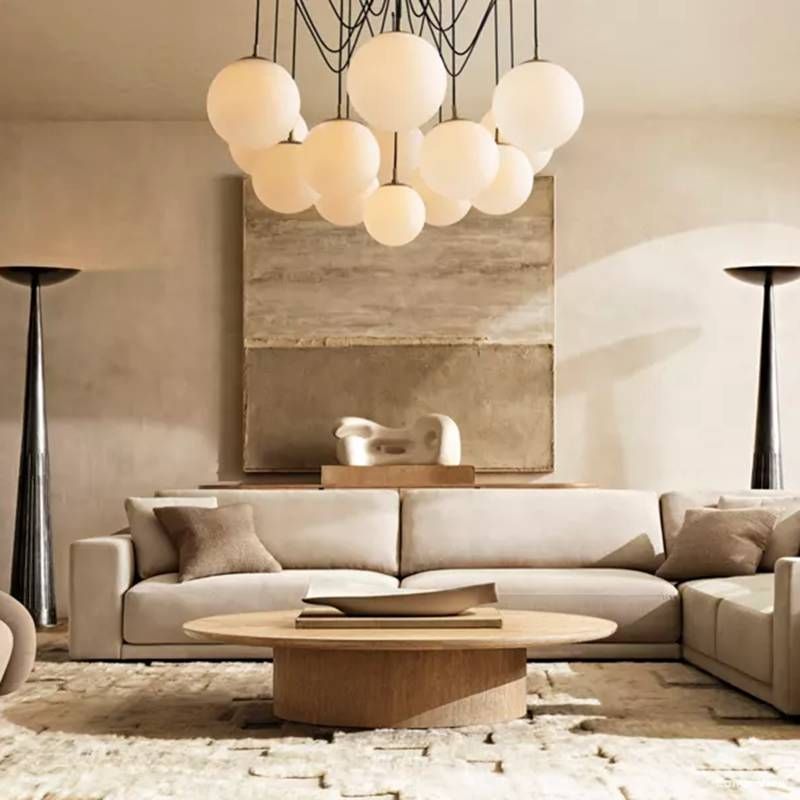 Cimento Multi Globe Suspended Chandelier