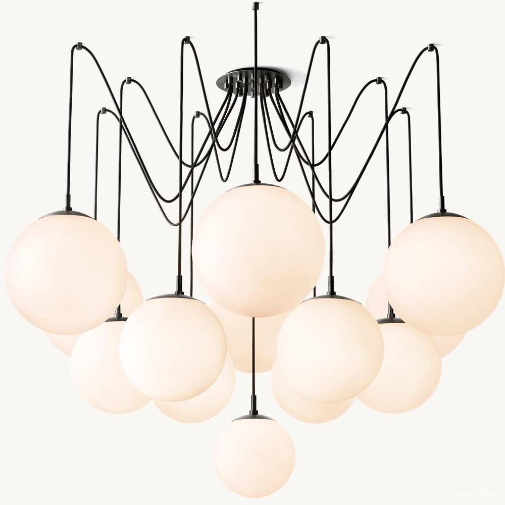 Cimento Multi Globe Suspended Chandelier