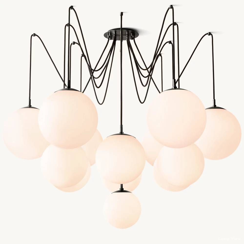 Cimento Multi Globe Suspended Chandelier