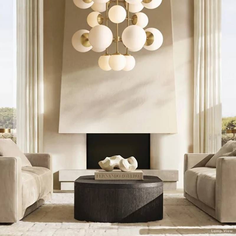 Cimento Multi Globe Tall Chandelier