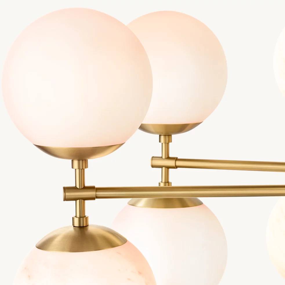 Cimento Multi Globe Linear Chandelier