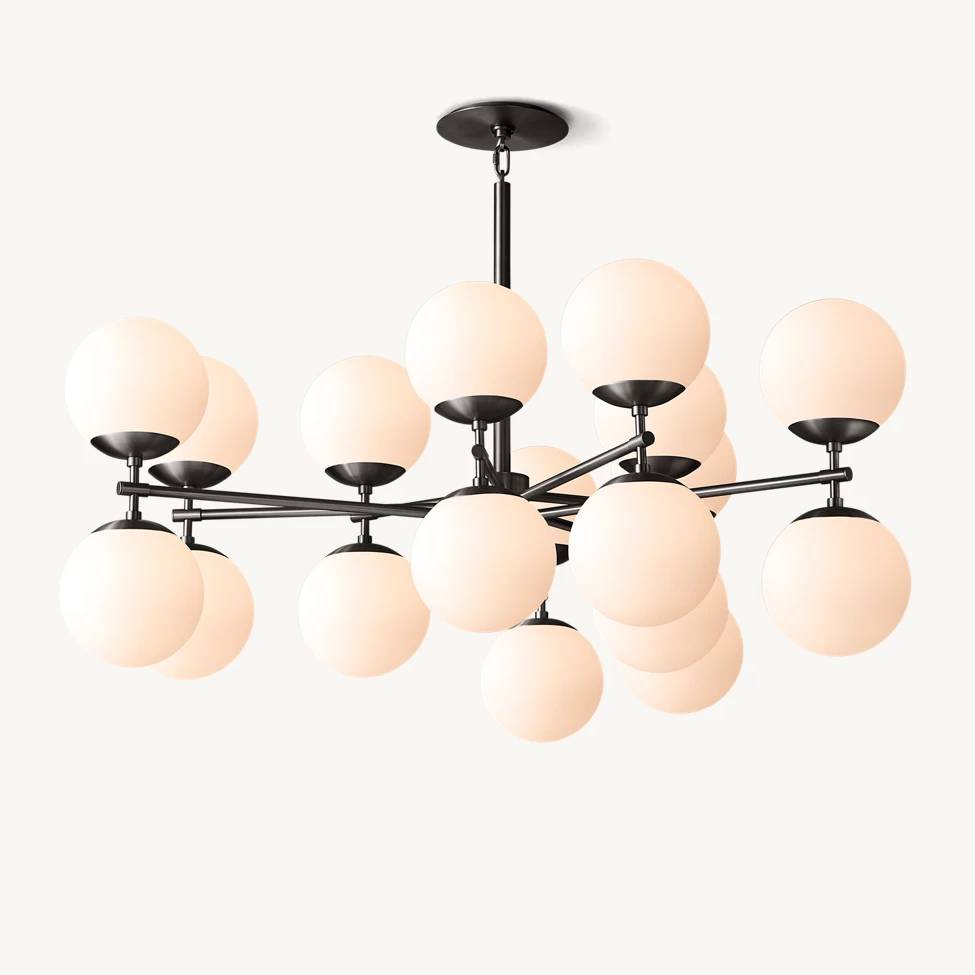 Cimento Multi Globe Linear Chandelier