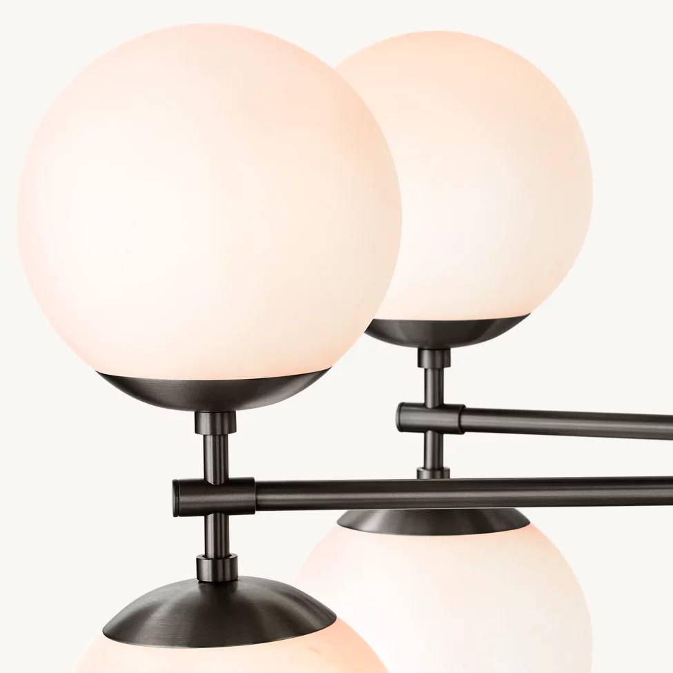 Cimento Multi Globe Linear Chandelier