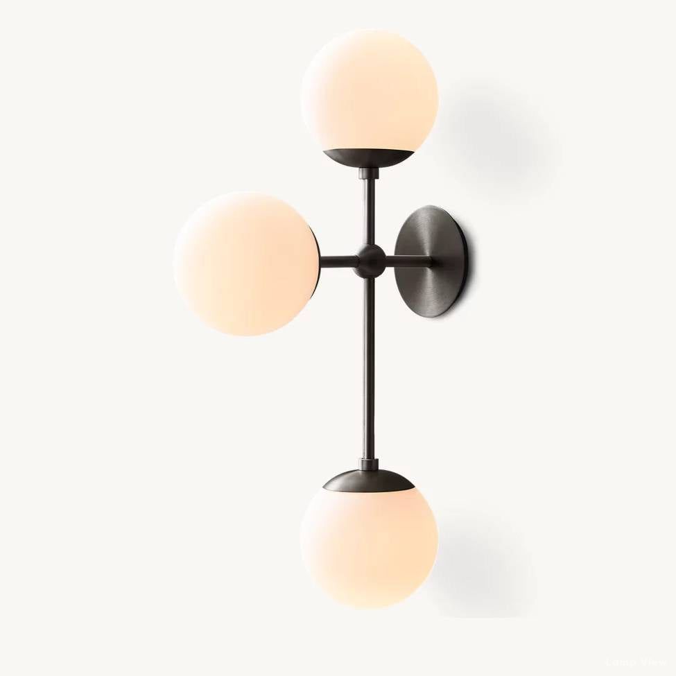 Cimento Multi Globe Triple Wall Sconce