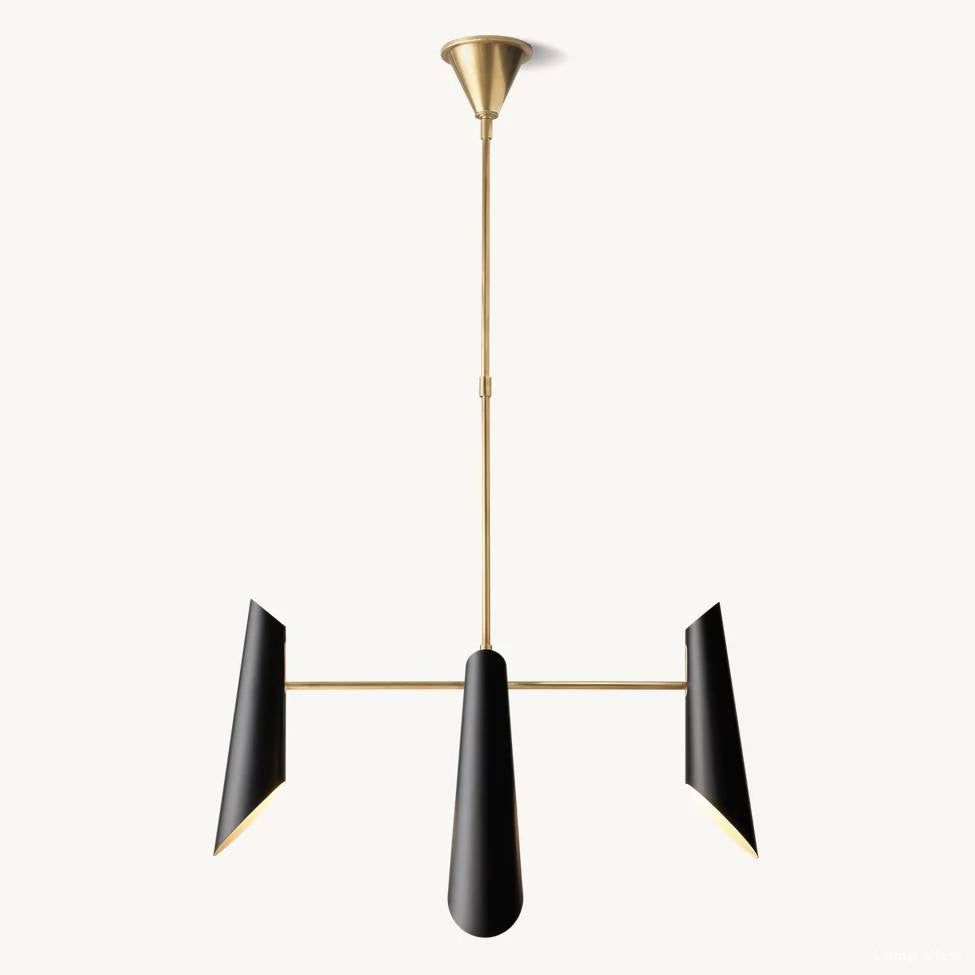 Friston Elevated Cone Round Chandelier 50"