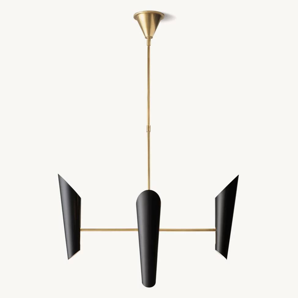 Friston Elevated Cone Round Chandelier 50"
