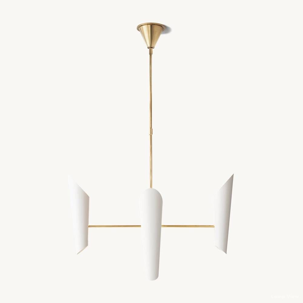 Friston Elevated Cone Round Chandelier 50"