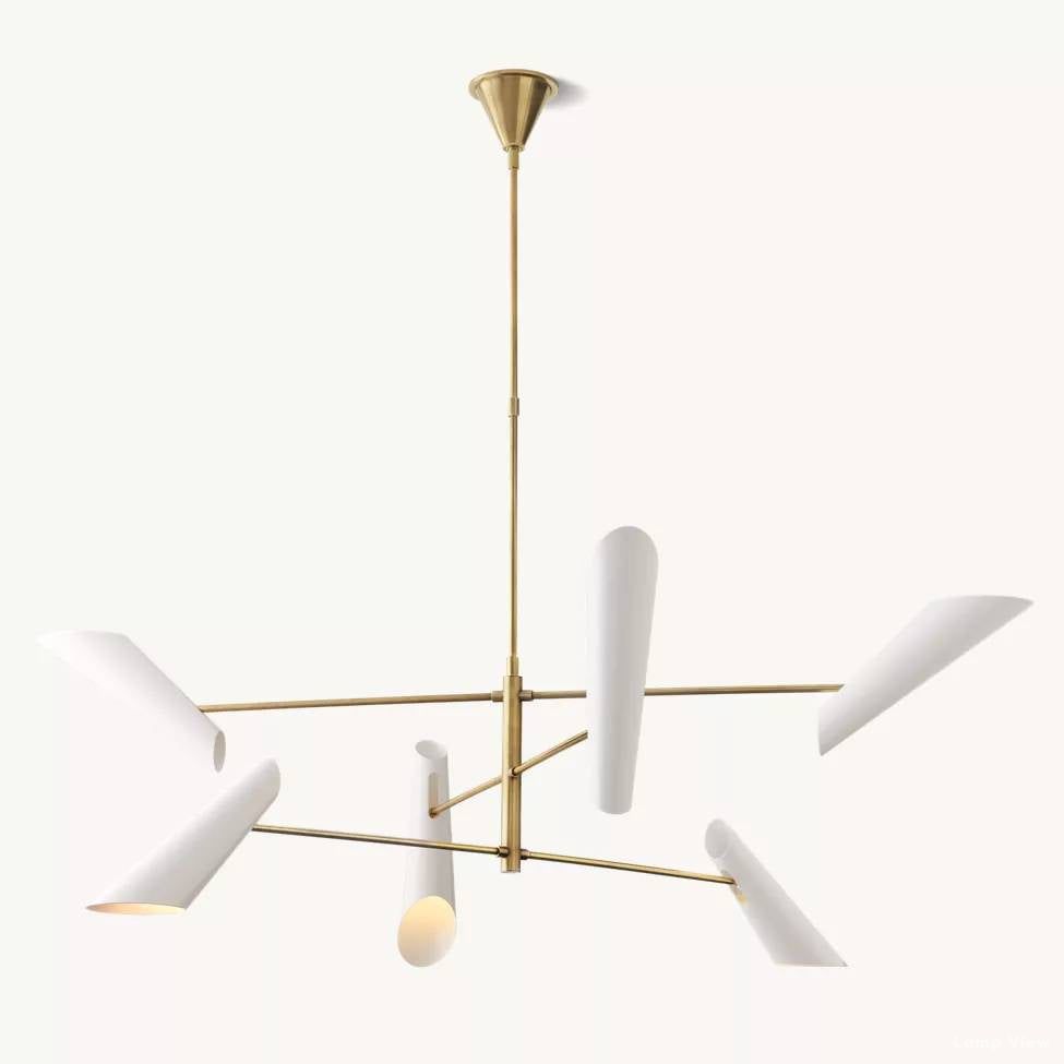Friston Elevated Cone Round Chandelier 68"