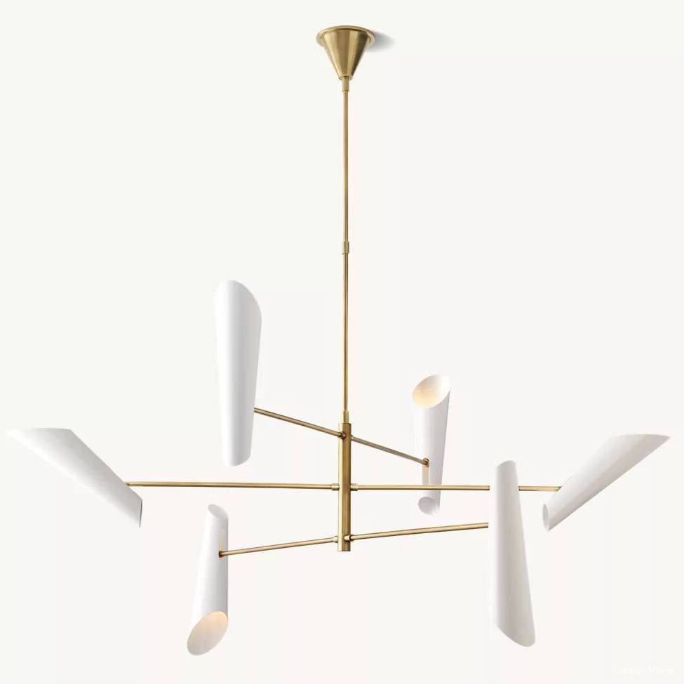 Friston Elevated Cone Round Chandelier 68"