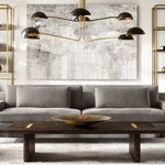 Convessi Undulating Curves Linear Chandelier 72"